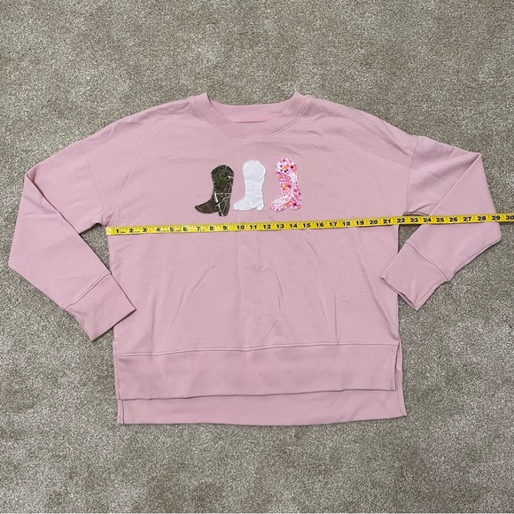 Cottagecore Coastal Cowgirl Boots Pink Sweatshirt Grannycore DIY Valentine’s Day - Picture 8 of 10